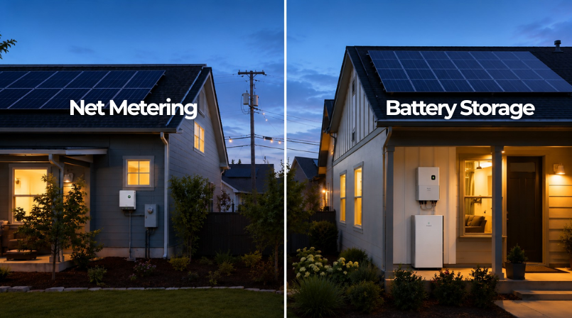 Battery Storage vs Net Metering: Which Solar System Should You Choose?