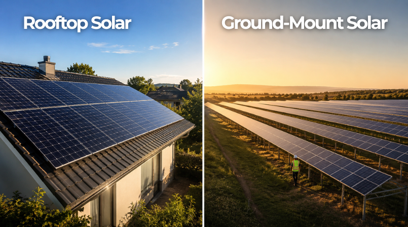 Rooftop Solar vs Ground Mounted Solar: Which Should You Choose?