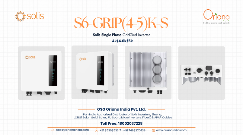 Solis Single Phase Grid-Tied Inverter: S6-GR1P(4-5)K-S