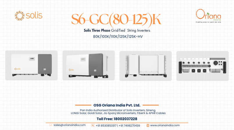 Solis Three Phase Grid-Tied Inverter: S6-GC(80-125)K
