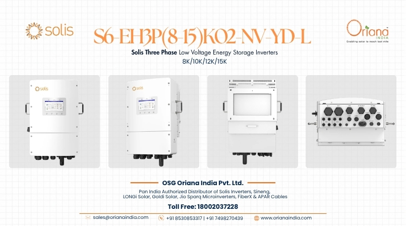 Solis Single Phase Low Voltage Energy Storage Inverter: S6-EH3P(8-15)K02-NV-YD-L