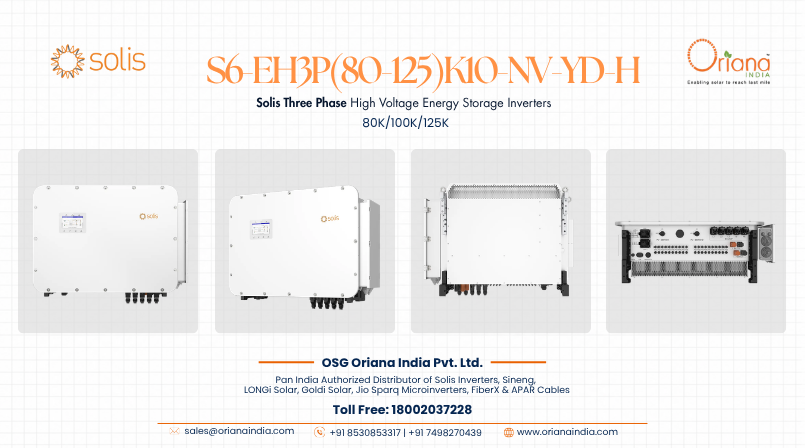 Solis Three Phase High Voltage Energy Storage Inverter: S6-EH3P(80-125)K10-NV-YD-H