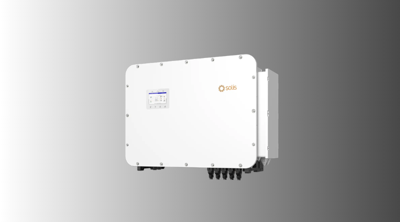 side view of Solis S6-EH3P high-voltage three-phase solar energy storage inverter distributed by OSG Oriana India.